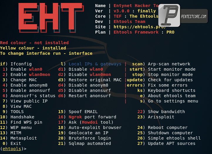 ابزار تست نفوذ Entynet Hacker ابزار تست نفوذ Entynet Hacker