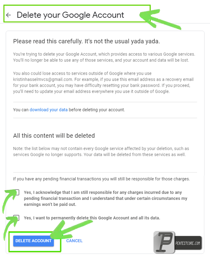 چگونه حساب Gmail را حذف کنیم؟